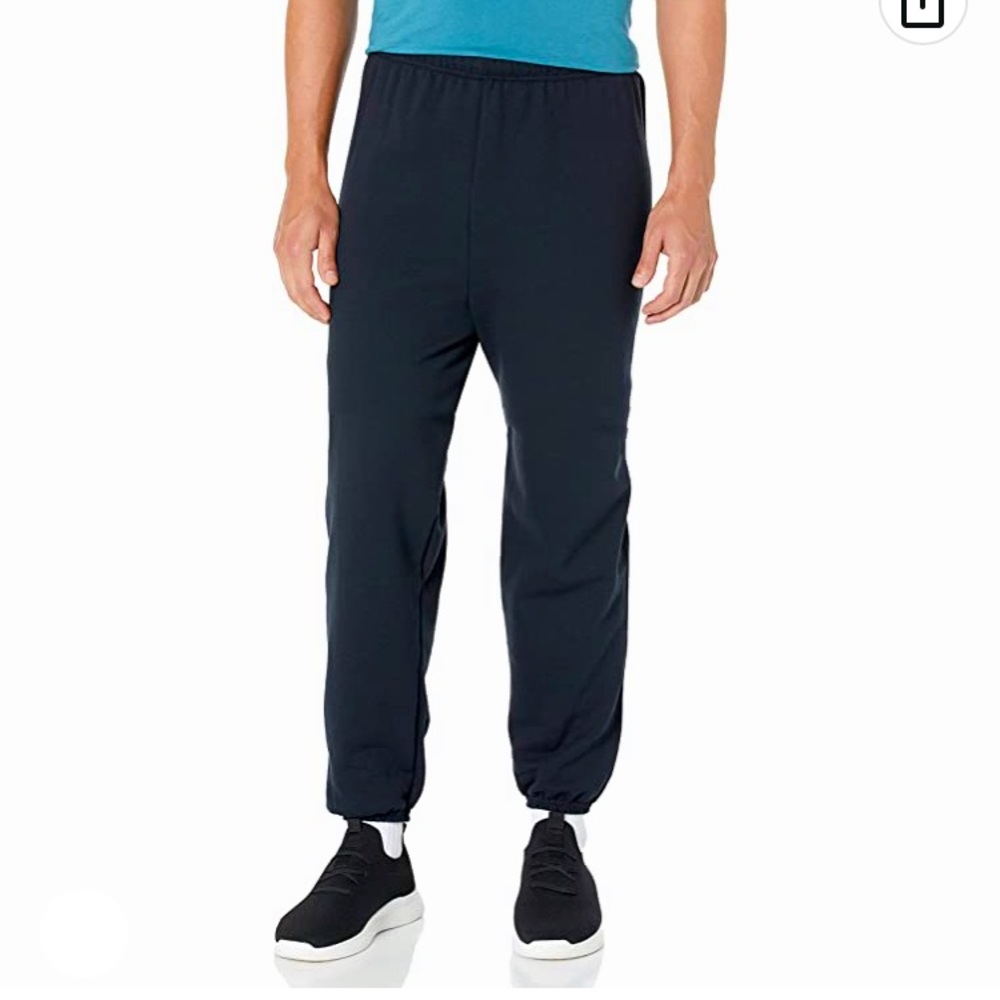 Black Jogger Sweatpants Elastic bottoms NWOT - Picture 2 of 3